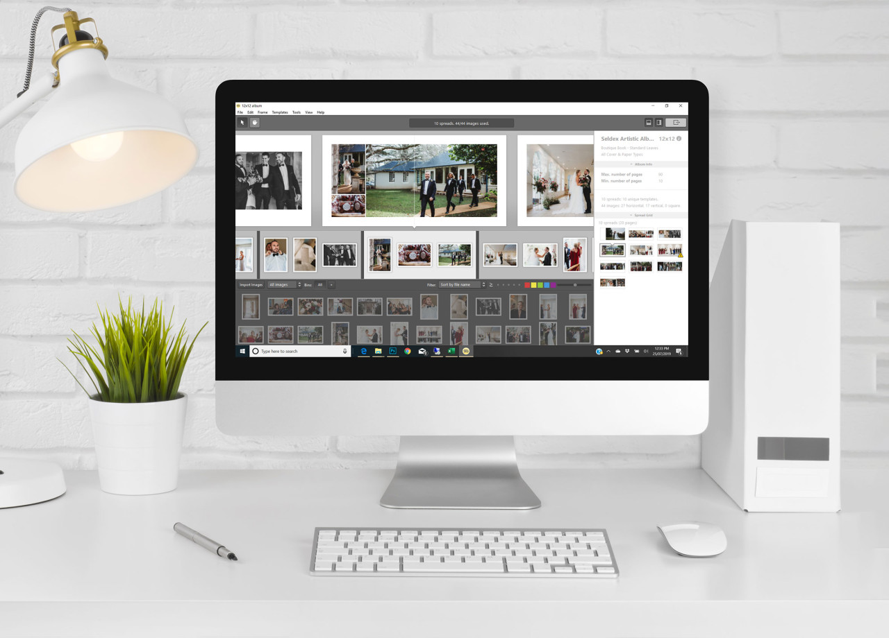 Portrait Book Album Design